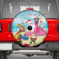Have Yourself A Beachy Little Christmas Spare Tire Cover with Santa Chilling - Wonder Print Shop