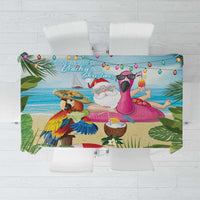 Have Yourself A Beachy Little Christmas Tablecloth with Santa Chilling - Wonder Print Shop