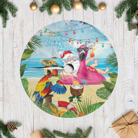 Have Yourself A Beachy Little Christmas Tree Skirt with Santa Chilling - Wonder Print Shop