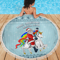 Unicorn - Make Christmas Magical Again Beach Blanket LT7 - Wonder Print Shop