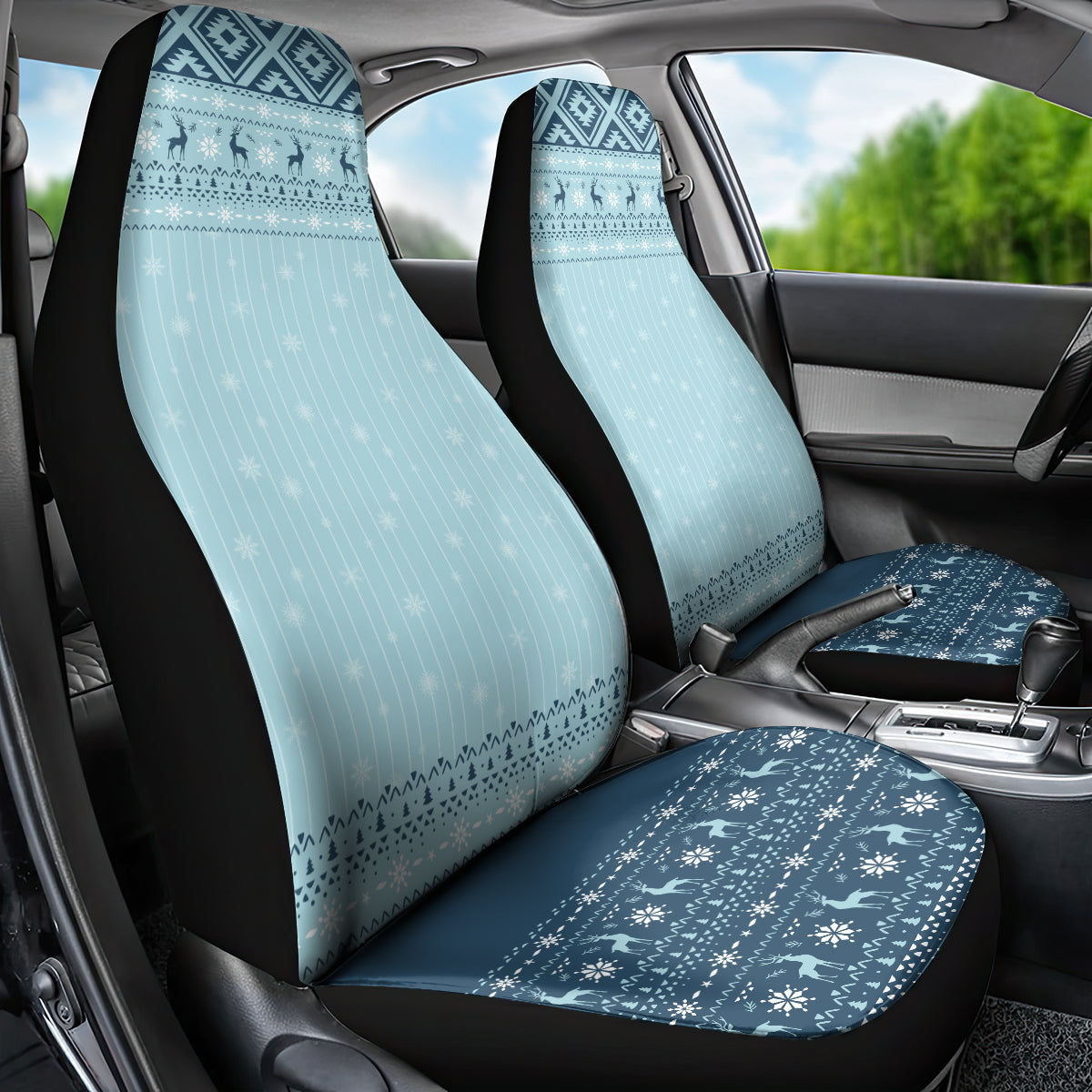 Unicorn - Make Christmas Magical Again Car Seat Cover LT7 - Wonder Print Shop