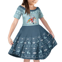 Unicorn - Make Christmas Magical Again Family Matching Short Sleeve Bodycon Dress and Hawaiian Shirt - Wonder Print Shop