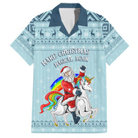 Unicorn - Make Christmas Magical Again Family Matching Short Sleeve Bodycon Dress and Hawaiian Shirt - Wonder Print Shop