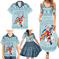 Unicorn - Make Christmas Magical Again Family Matching Summer Maxi Dress and Hawaiian Shirt - Wonder Print Shop