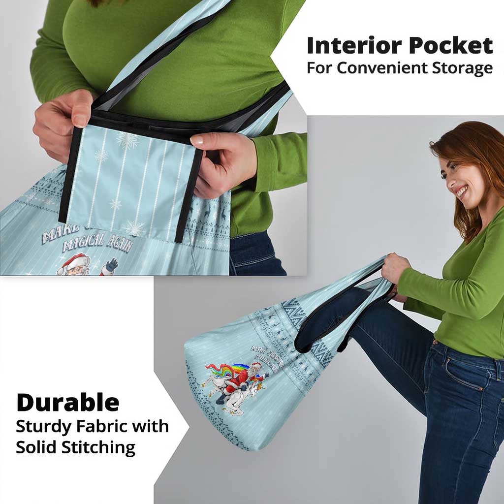 Unicorn - Make Christmas Magical Again Grocery Bag