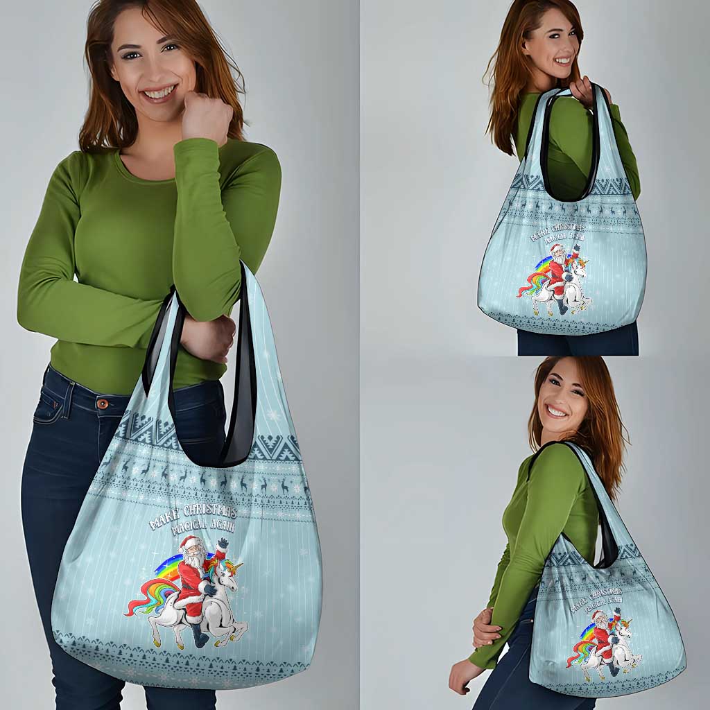 Unicorn - Make Christmas Magical Again Grocery Bag
