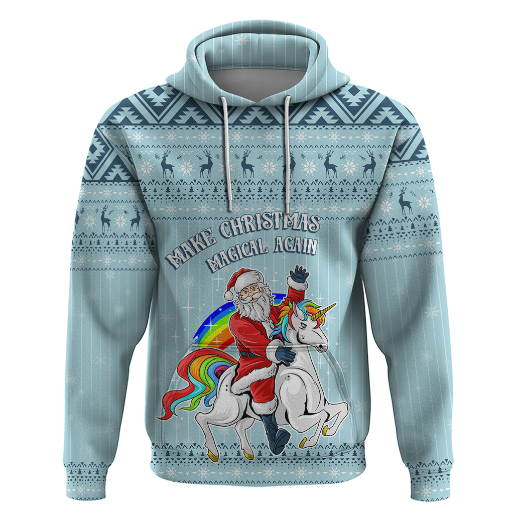 Unicorn - Make Christmas Magical Again Hoodie - Wonder Print Shop