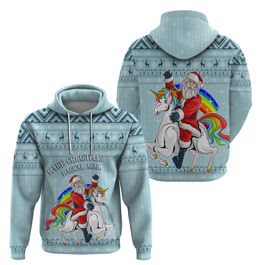 Unicorn - Make Christmas Magical Again Hoodie - Wonder Print Shop