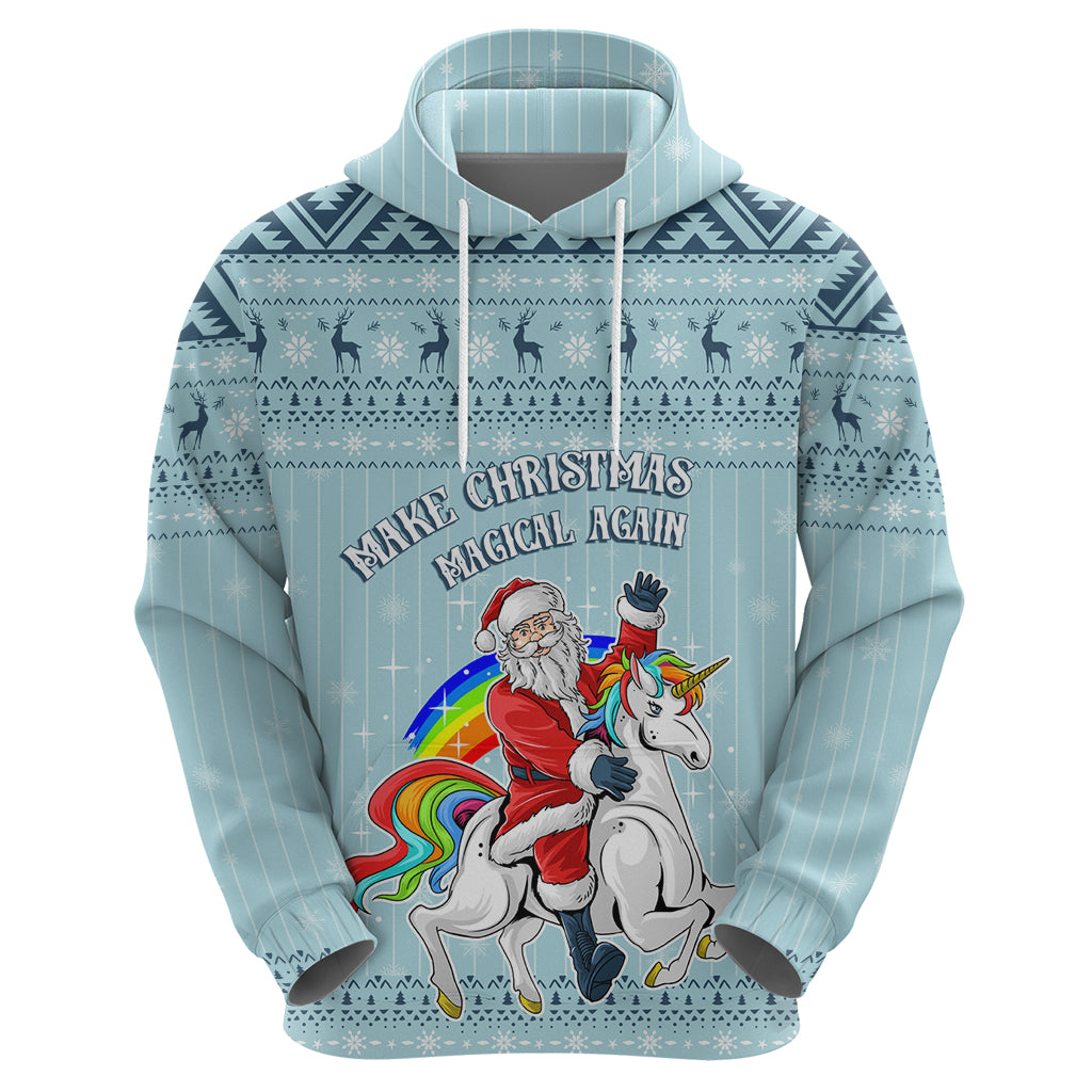 Unicorn - Make Christmas Magical Again Hoodie - Wonder Print Shop