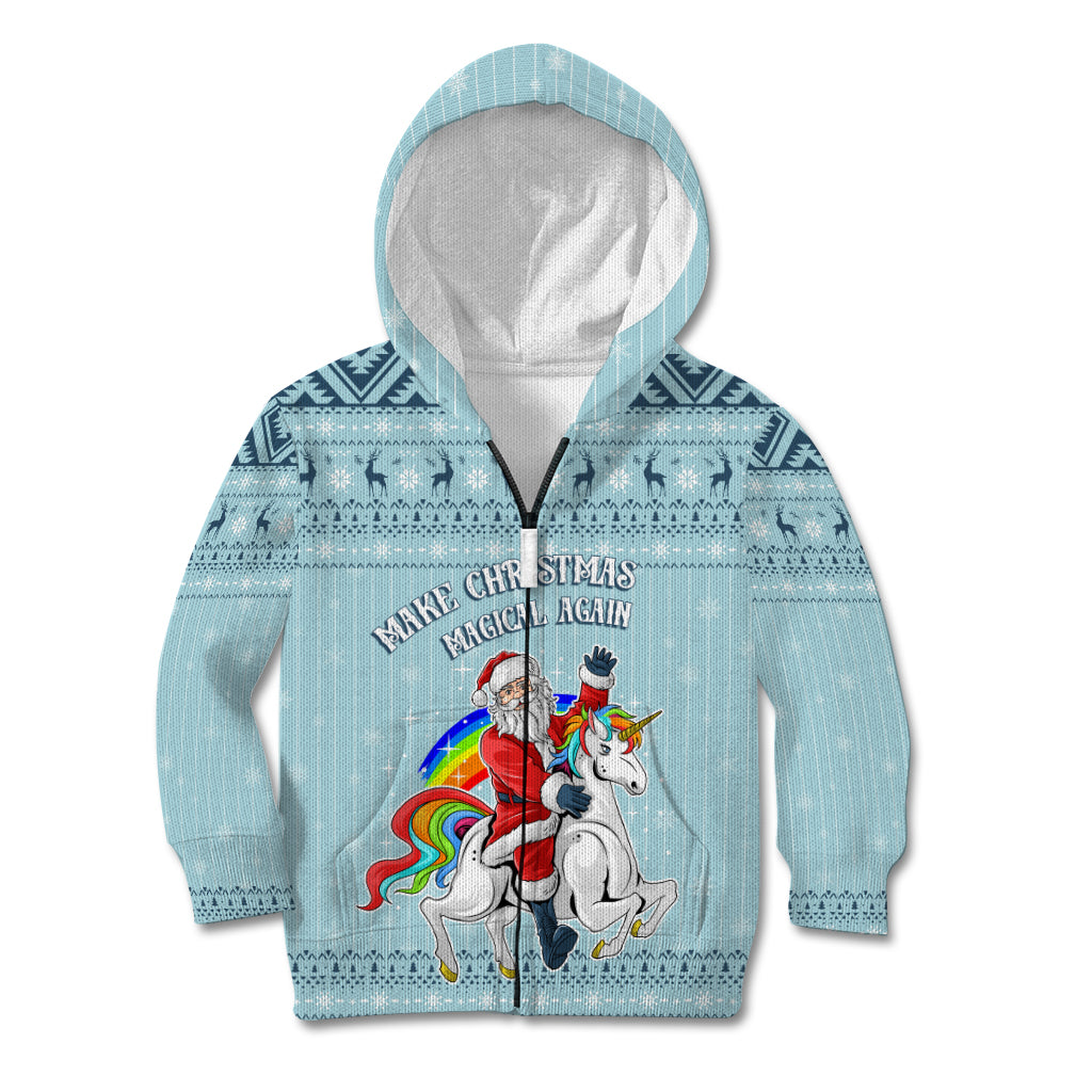 Unicorn - Make Christmas Magical Again Kid Hoodie - Wonder Print Shop