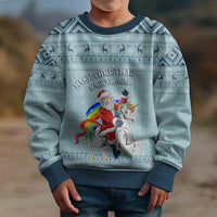 Wonder Print Christmas Kid Ugly Christmas Sweater Unicorn - Make Christmas Magical Again - Wonder Print Shop