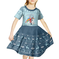Unicorn - Make Christmas Magical Again Kid Short Sleeve Dress - Wonder Print Shop