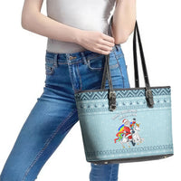 Unicorn - Make Christmas Magical Again Leather Tote Bag - Wonder Print Shop