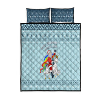 Unicorn - Make Christmas Magical Again Quilt Bed Set - Wonder Print Shop