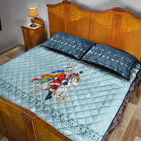 Unicorn - Make Christmas Magical Again Quilt Bed Set - Wonder Print Shop