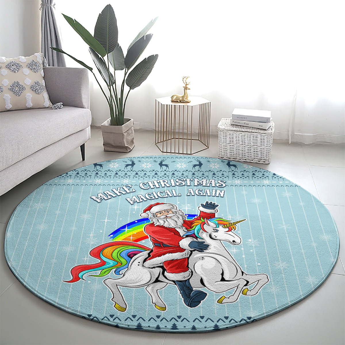 unicorn-make-christmas-magical-again-round-carpet