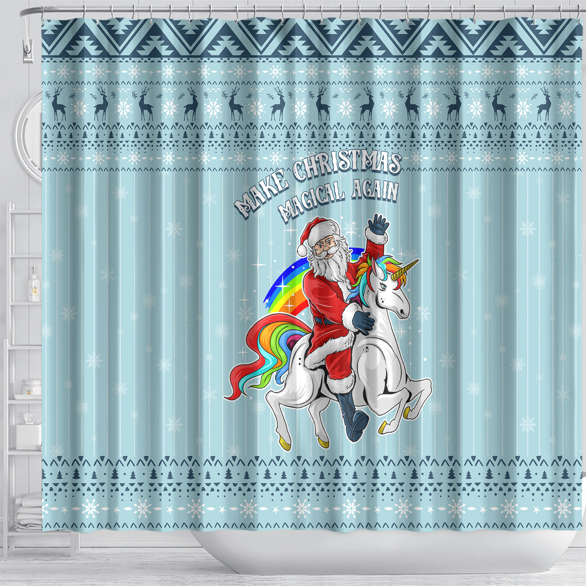 unicorn-make-christmas-magical-again-shower-curtain