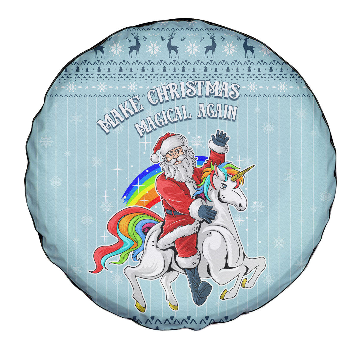 Unicorn - Make Christmas Magical Again Spare Tire Cover - Wonder Print Shop