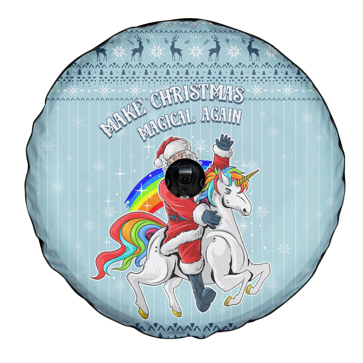 Unicorn - Make Christmas Magical Again Spare Tire Cover - Wonder Print Shop