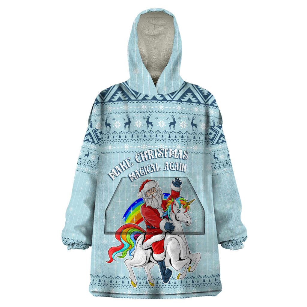 Unicorn - Make Christmas Magical Again Wearable Blanket Hoodie - Wonder Print Shop