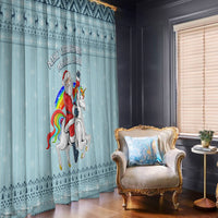 Unicorn - Make Christmas Magical Again Window Curtain - Wonder Print Shop