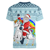 Unicorn - Make Christmas Magical Again Women V Neck T Shirt - Wonder Print Shop