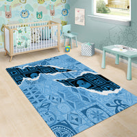 Bula Fiji Tapa Mix Christmas Area Rug Vintage Style LT7 - Wonder Print Shop