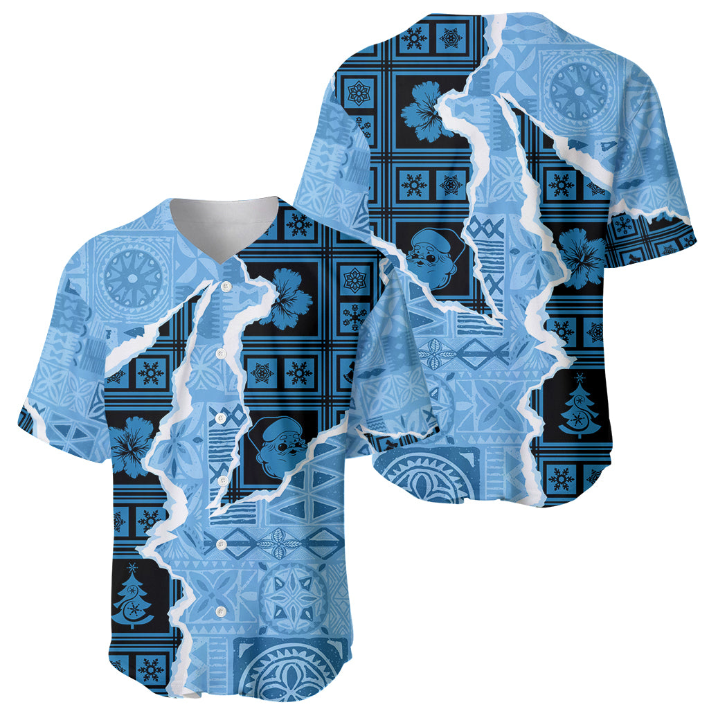 Bula Fiji Tapa Mix Christmas Baseball Jersey Vintage Style LT7 - Wonder Print Shop