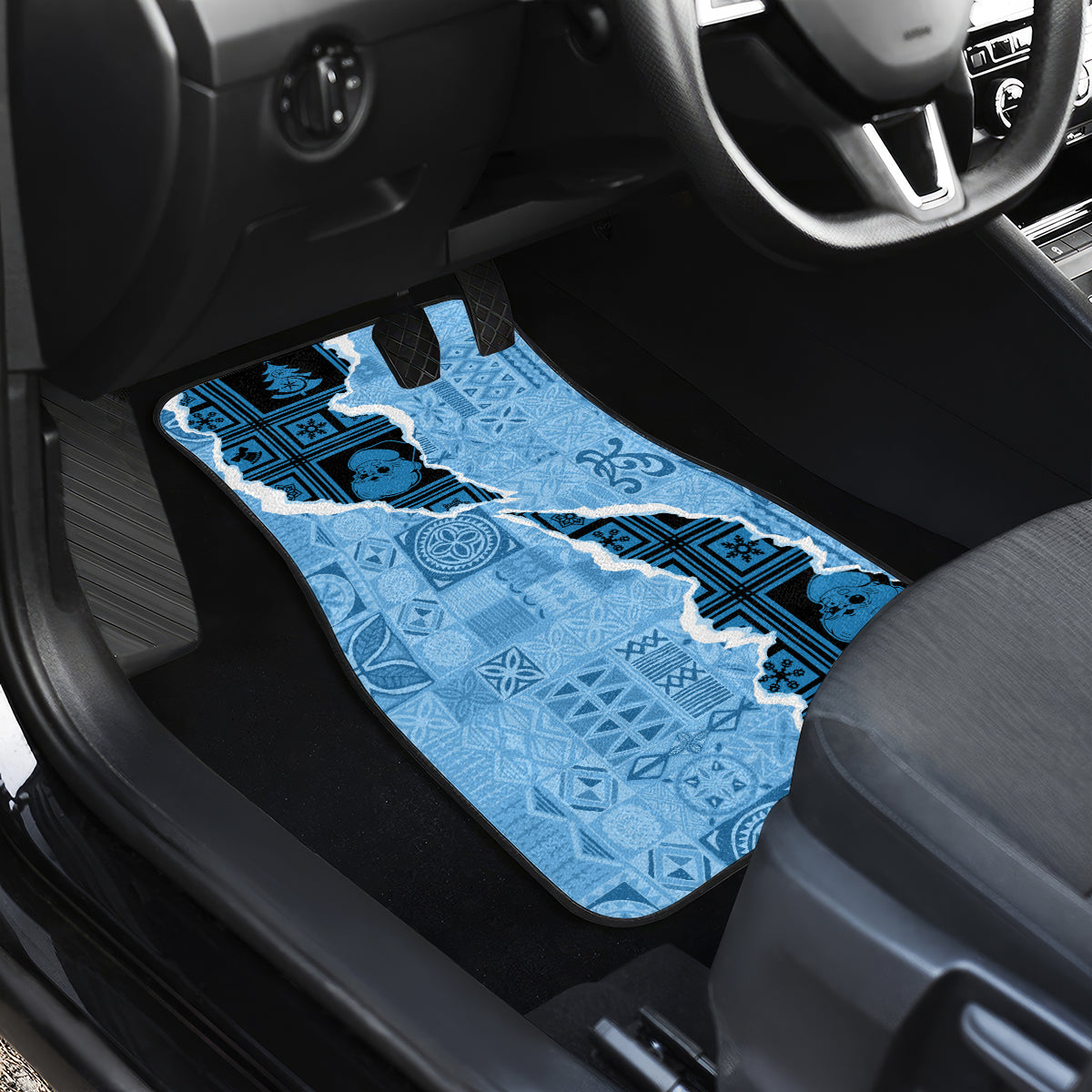 Bula Fiji Tapa Mix Christmas Car Mats Vintage Style LT7 - Wonder Print Shop