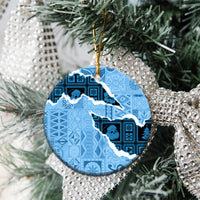 Bula Fiji Tapa Mix Christmas Ceramic Ornament Vintage Style LT7 - Wonder Print Shop