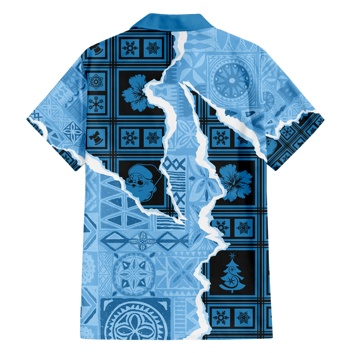 Bula Fiji Tapa Mix Christmas Family Matching Long Sleeve Bodycon Dress and Hawaiian Shirt Vintage Style LT7 - Wonder Print Shop