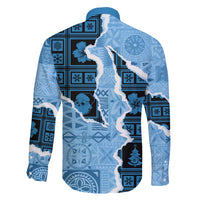 Bula Fiji Tapa Mix Christmas Family Matching Long Sleeve Bodycon Dress and Hawaiian Shirt Vintage Style LT7 - Wonder Print Shop