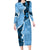 Bula Fiji Tapa Mix Christmas Family Matching Long Sleeve Bodycon Dress and Hawaiian Shirt Vintage Style LT7 - Wonder Print Shop