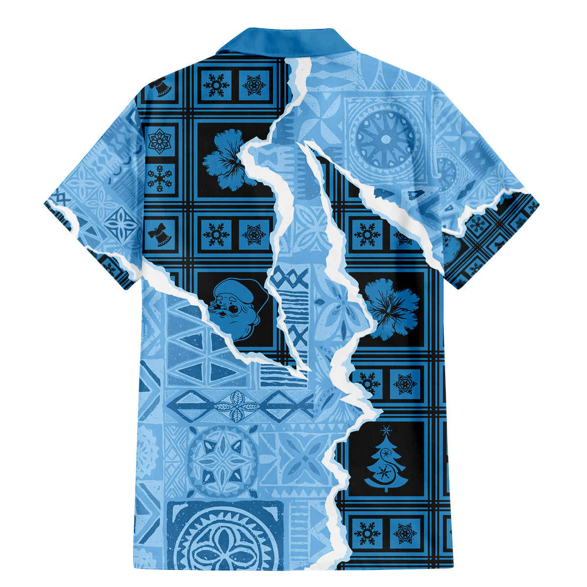 Bula Fiji Tapa Mix Christmas Family Matching Mermaid Dress and Hawaiian Shirt Vintage Style LT7 - Wonder Print Shop