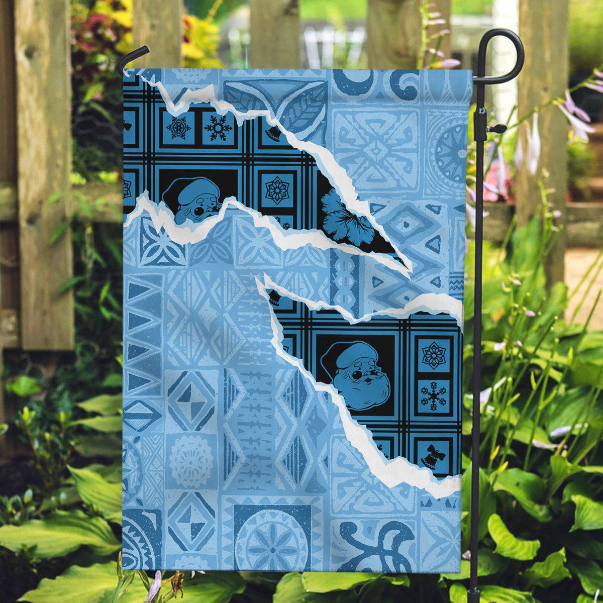 Bula Fiji Tapa Mix Christmas Garden Flag Vintage Style - Wonder Print Shop