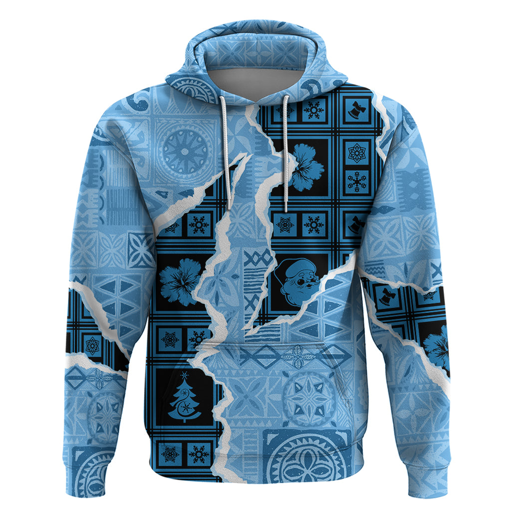 Bula Fiji Tapa Mix Christmas Hoodie Vintage Style - Wonder Print Shop