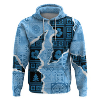 Bula Fiji Tapa Mix Christmas Hoodie Vintage Style - Wonder Print Shop