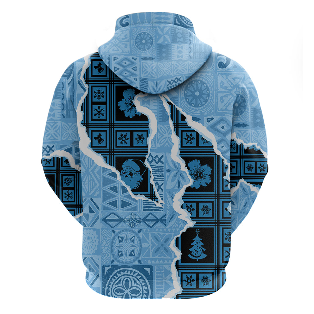 Bula Fiji Tapa Mix Christmas Hoodie Vintage Style - Wonder Print Shop