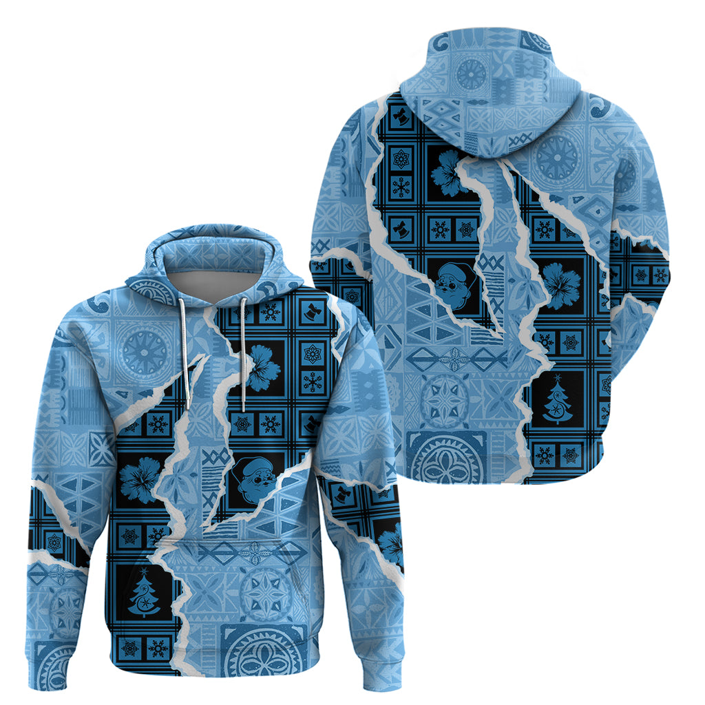 Bula Fiji Tapa Mix Christmas Hoodie Vintage Style - Wonder Print Shop