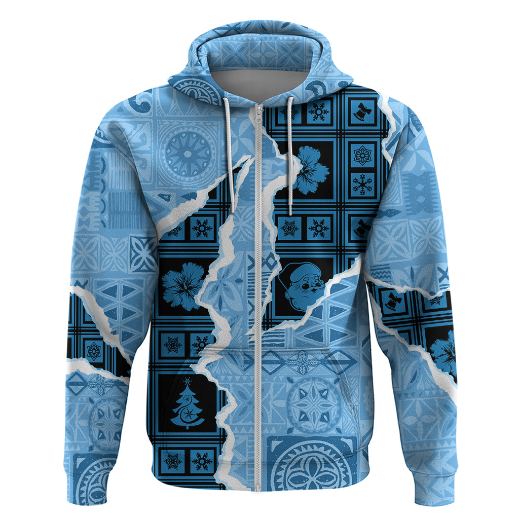 Bula Fiji Tapa Mix Christmas Hoodie Vintage Style - Wonder Print Shop
