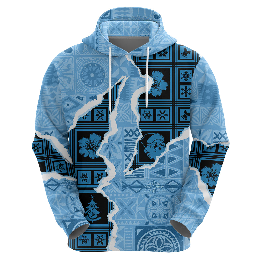 Bula Fiji Tapa Mix Christmas Hoodie Vintage Style - Wonder Print Shop