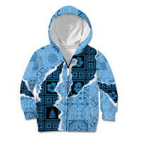Bula Fiji Tapa Mix Christmas Kid Hoodie Vintage Style - Wonder Print Shop