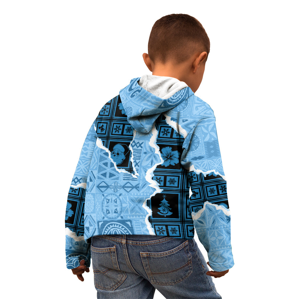 Bula Fiji Tapa Mix Christmas Kid Hoodie Vintage Style - Wonder Print Shop