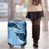 Bula Fiji Tapa Mix Christmas Luggage Cover Vintage Style - Wonder Print Shop