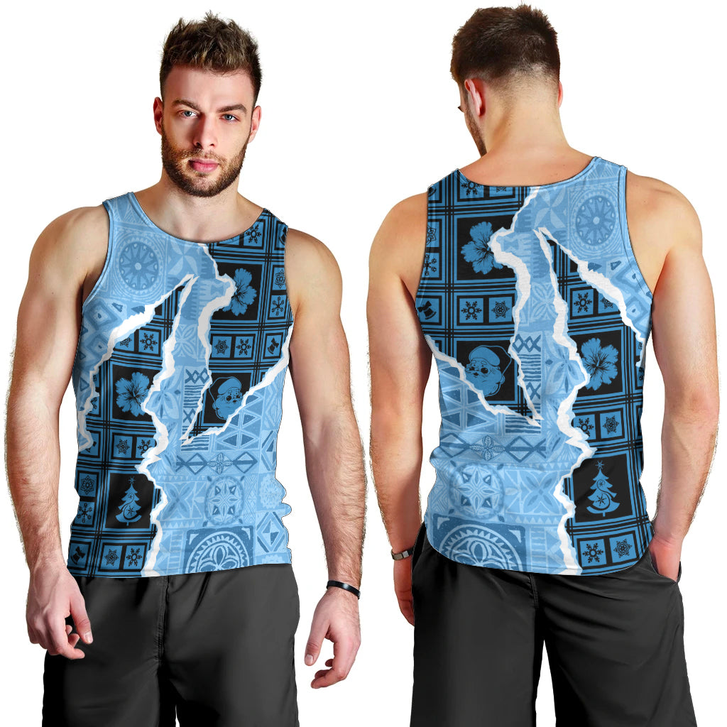 Bula Fiji Tapa Mix Christmas Men Tank Top Vintage Style - Wonder Print Shop