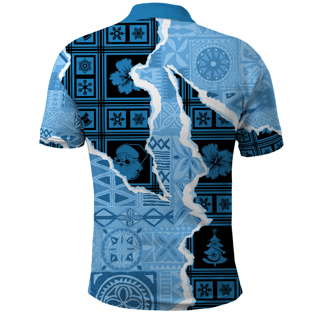 Bula Fiji Tapa Mix Christmas Polo Shirt Vintage Style - Wonder Print Shop