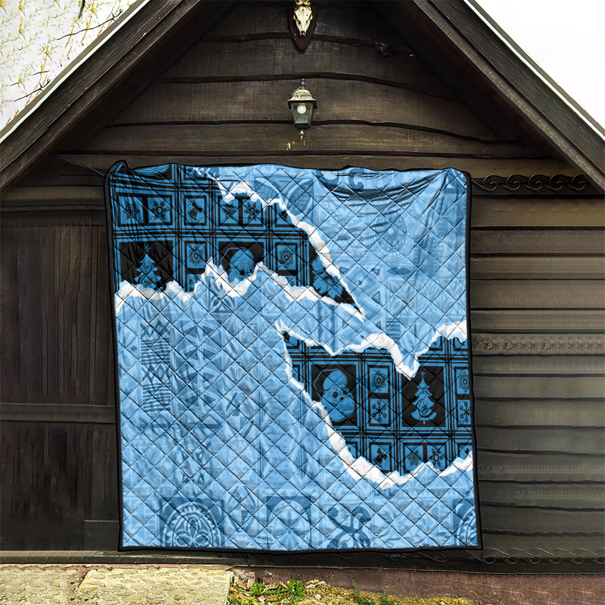 Bula Fiji Tapa Mix Christmas Quilt Vintage Style - Wonder Print Shop
