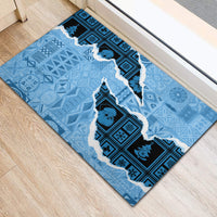 Bula Fiji Tapa Mix Christmas Rubber Doormat Vintage Style - Wonder Print Shop