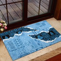 Bula Fiji Tapa Mix Christmas Rubber Doormat Vintage Style - Wonder Print Shop