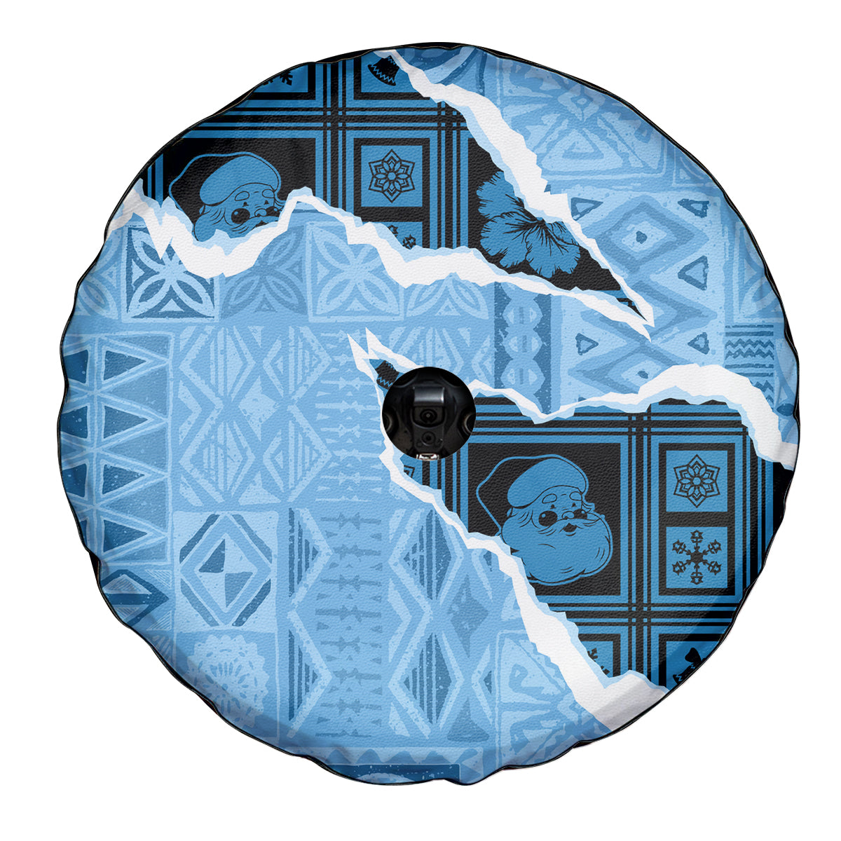 Bula Fiji Tapa Mix Christmas Spare Tire Cover Vintage Style - Wonder Print Shop